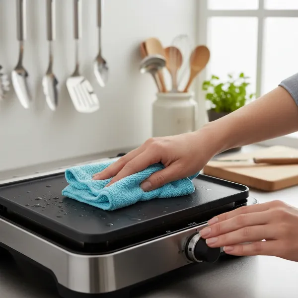 Maintaining a clean electric grill for optimal performance and food taste