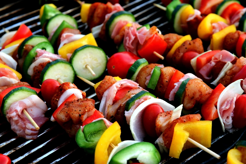 BBQ electric grill on a patio